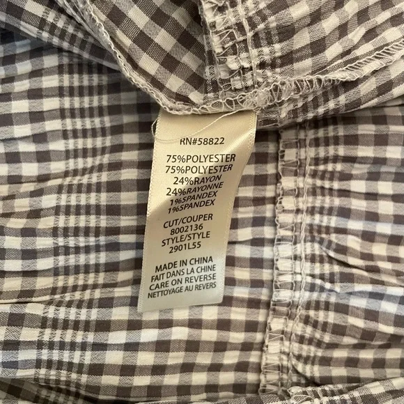 Max Studio Gingham Plaid Tiered Sleeveless Dress - Picture 6 of 10